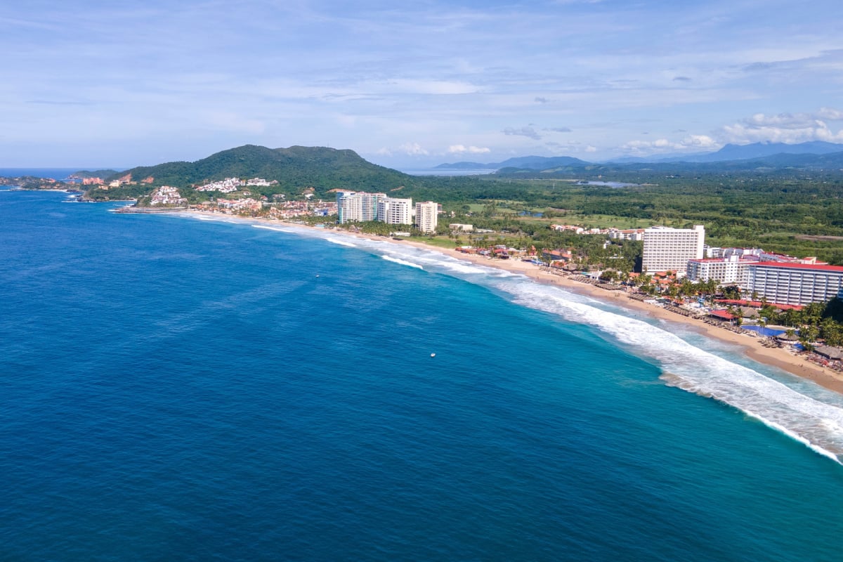 Resorts along Ixtapa beach