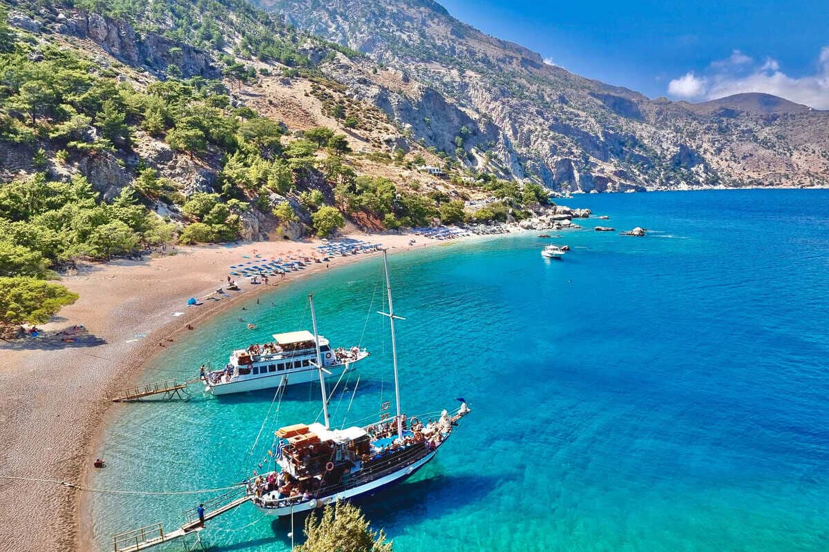 Aerial View Of Karpathos, Greece