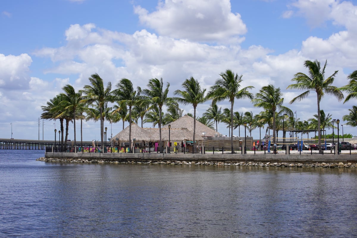 Popular Tiki bar in Punta Gorda, Florida